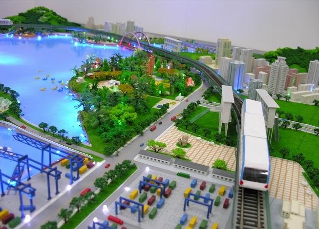 仙游县港口沙盘